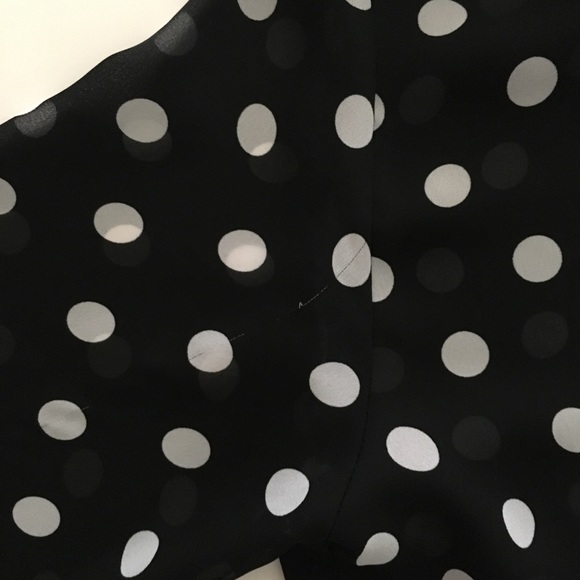 AGB Polka dot Longsleeve blouse Size M - Picture 4 of 5